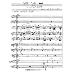 Chorale III - Saxophone Choir