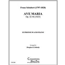 Ave Maria, Op. 52 #6 - Euphonium and Piano