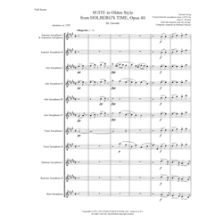 Gavotte from Holberg Suite - Sax Choir
