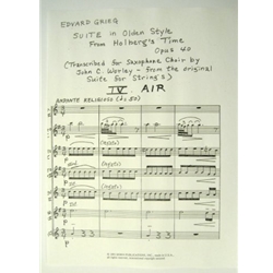 Air from Holberg Suite - Sax Choir
