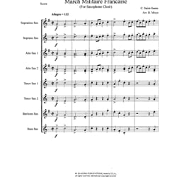 Marche Militaire Francaise - Saxophone Ensemble