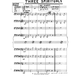 3 Spirituals - Saxophone Ensemble (or Quartet)