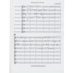Sonata Pian e Forte - Saxophone Ensemble