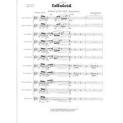 Celluloid - Saxophone Ensemble (SSAAAATTBBBs)