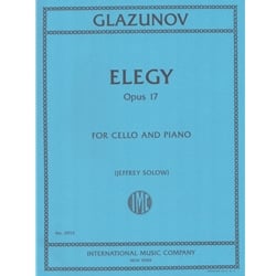 Elegy, Op. 17 - Cello and Piano