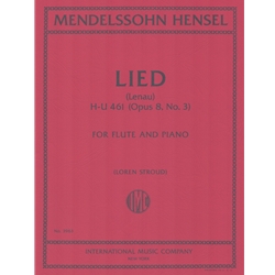 Lied, Op. 8, No. 3 - Flute and Piano