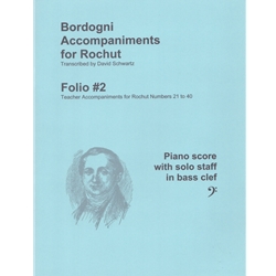 Bordogni Accompaniments for Rochut, Volume 2 - Piano Accompaniment