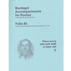 Bordogni Accompaniments for Rochut, Volume 3 - Piano Accompaniment