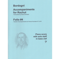 Bordogni Accompaniments for Rochut, Volume 4 - Piano Accompaniment