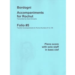 Bordogni Accompaniments for Rochut, Volume 5 - Piano Accompaniments