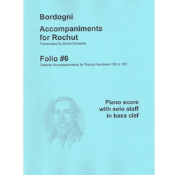 Bordogni Accompaniments for Rochut, Volume 6 - Piano Accompaniments
