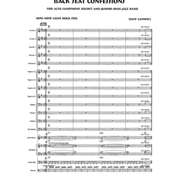 Back Seat Confessions - Solo Alto Saxophone and Jazz Band