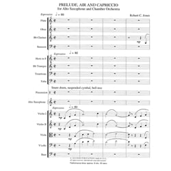 Prelude, Air and Capriccio - Alto Saxophone and Chamber Orchestra