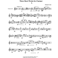 3 Short Works - Unaccompanied Clarinet