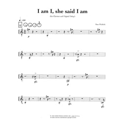 I Am I, She Said I Am - Solo Clarinet and Digital Delay