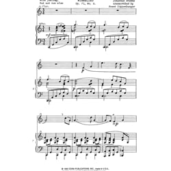 Minnelied, Op. 71, No. 5 - Clarinet and Piano