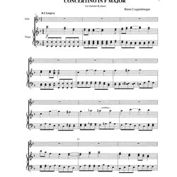 Concertino in F Major - Clarinet and Piano