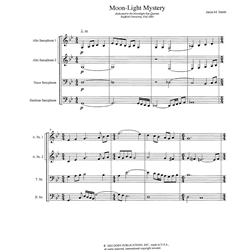 Moon-Light Mystery - Saxophone Quartet AATB