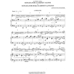 Sonata for Clarinet Alone or Clarinet & Piano