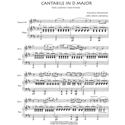 Cantabile in D Major - Clarinet and Piano