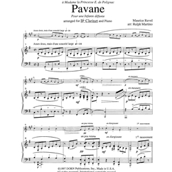 Pavane Pour Une Infante Defunte - Clarinet and Piano