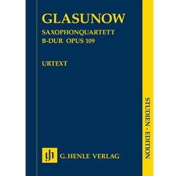 Saxophone Quartet in B-flat Major, Op. 109 - Study Score
