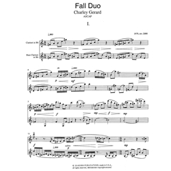 Fall Duo - Clarinet and Bass Clarinet