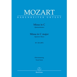 Missa in C Major, KV 220 "Sparrow Mass" - Vocal Score