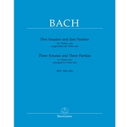 3 Sonatas and 3 Partitas - Viola Unaccompanied