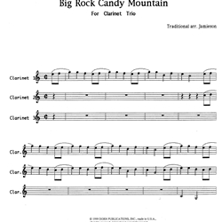 Big Rock Candy Mountain - Clarinet Trio