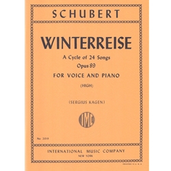 Winterreise, Op. 89 - High Voice