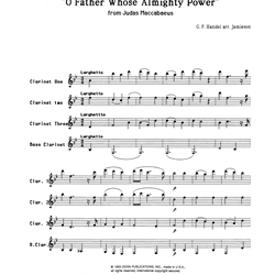 O Father Whose Almighty Power - Clarinet Quartet