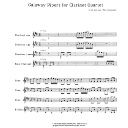 Galaway Pipers - Clarinet Quartet