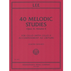 40 Melodic Studies, Op. 31, Vol. 2 - Cello (with 2nd Cello ad lib)