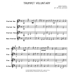 Trumpet Voluntary - Clarinet Quartet