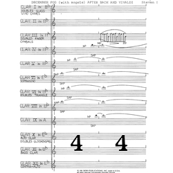 December Fog (with Angels), After Bach and Vivaldi - Clarinet Ensemble