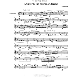 Aria - Eb Soprano Clarinet Unaccompanied