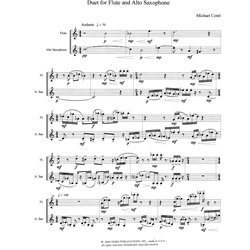 Duet for Flute and Alto Saxophone