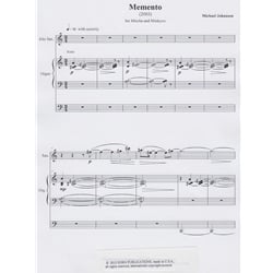 Memento - Alto Saxophone and Organ