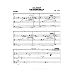 3 Jazz Pieces - Alto Saxophone and Organ