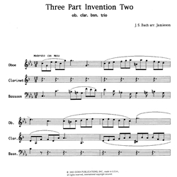 3-Part Invention No. 2 - Oboe, Clarinet and Bassoon