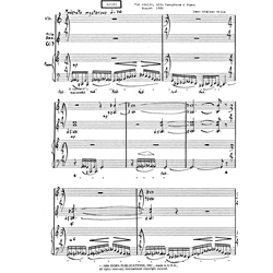 Augury - Alto Saxophone, Violin and Piano