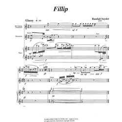 Fillip (1997) - Eb Clarinet, Percussion and Piano