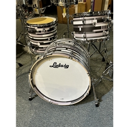 Ludwig Limited Neusonic Downbeat 3-Piece Drum Set - Digital Black Oyster