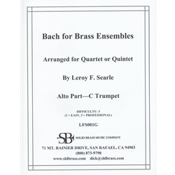 Bach for Brass Ensembles - C Trumpet (Alto Part)