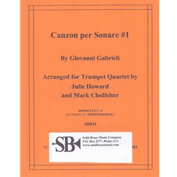 Canzon per Sonare No. 1 - Trumpet Quartet