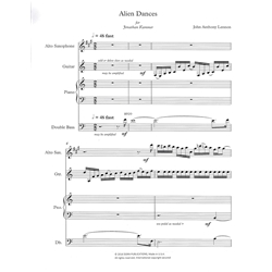 Alien Dances - Alto Saxophone, Guitar, Piano and Double Bass