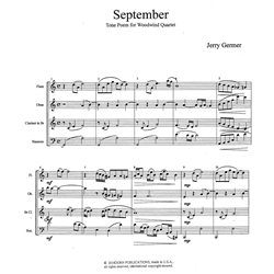 September: Tone Poems for Woodwind Quartet