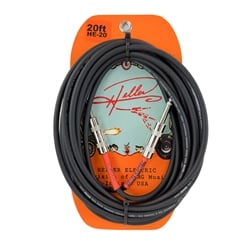 Heller Electric High-Standard Inst. Cable, 20ft, Black, 1/4" Str/Str