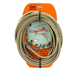 Heller Electric Braid-Matrix Cable, 20ft, Gold/Black, 1/4"" Str/Str